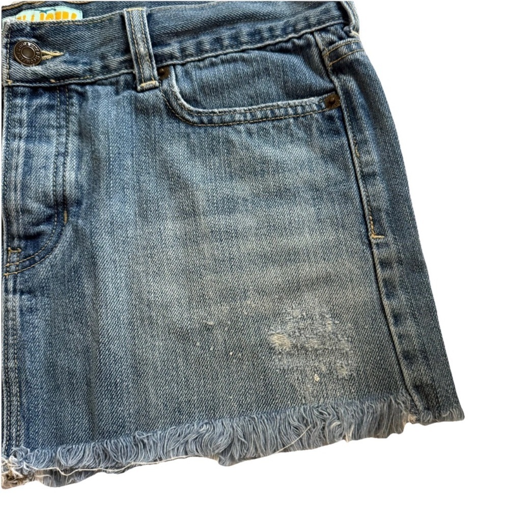 Vintage Hollister Surf Co. Cutoff Denim Mini Skirt – Size 9 - Picture 5 of 6